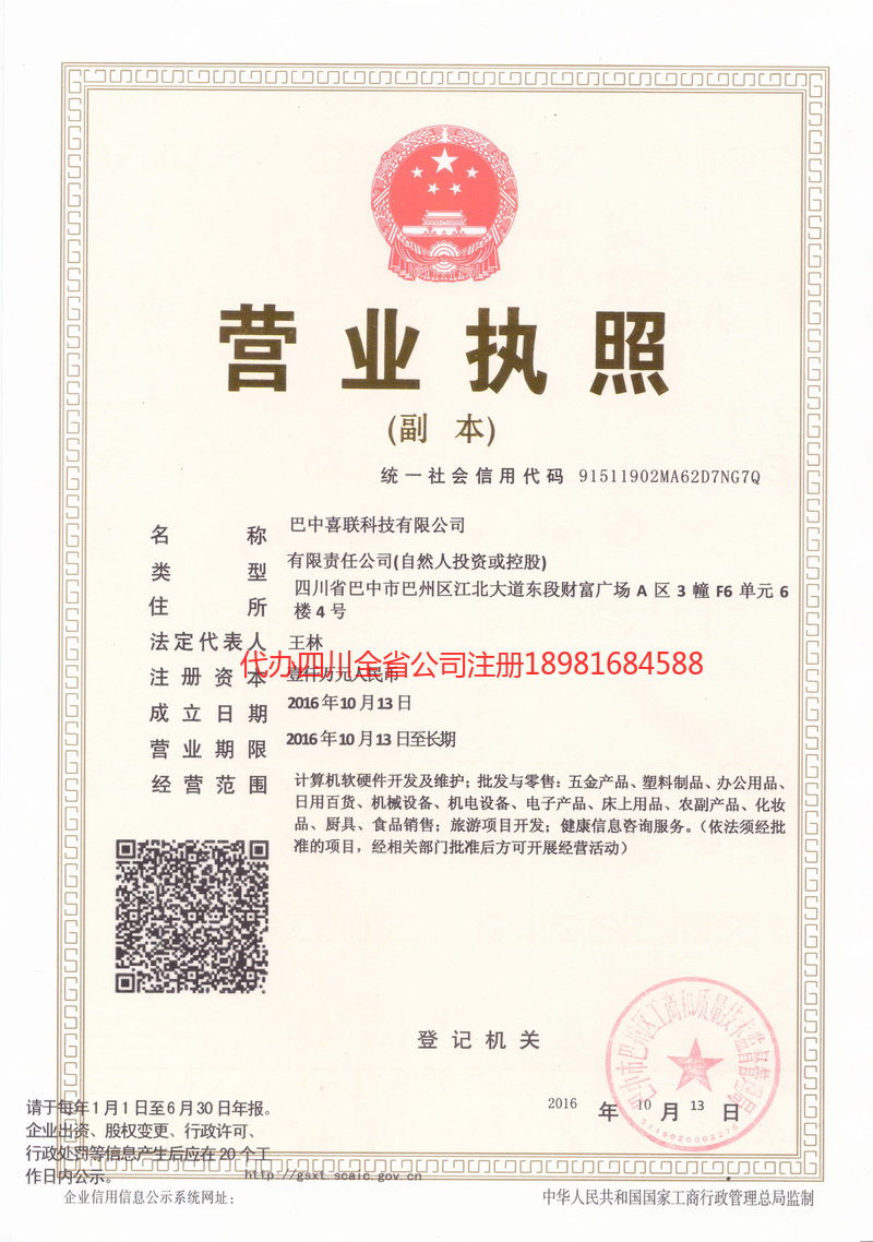 防城港防城港喜联科技有限公司